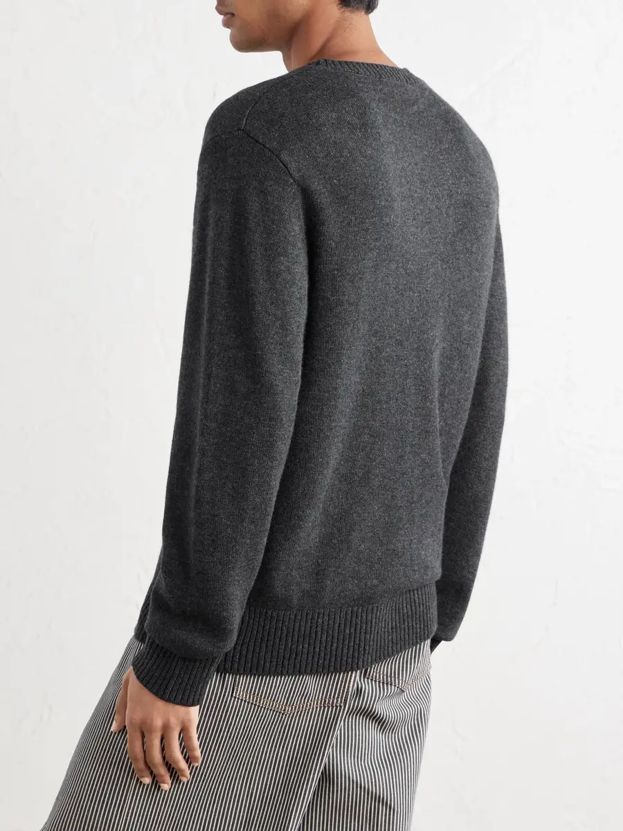 OFFICINE GÉNÉRALE Mycrew Merino Wool and Cashmere-Blend Sweater - Men | Thumbnail 4 OFFICINE GÉNÉRALE Mycrew Merino Wool and Cashmere-Blend Sweater - Men | Thumbnail 4