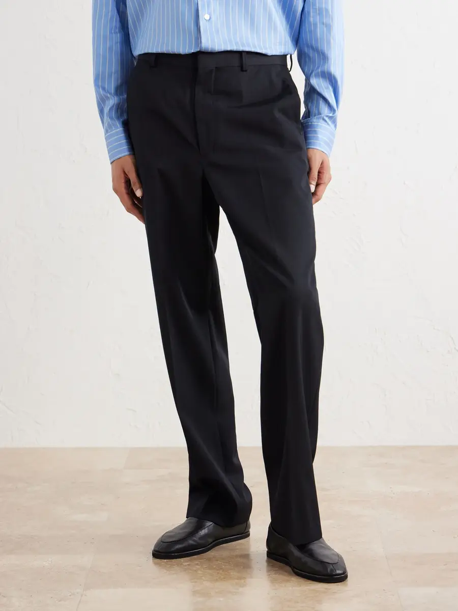 Auralee Straight-Leg Wool-Gabardine Trousers - Men | Thumbnail 3 Auralee Straight-Leg Wool-Gabardine Trousers - Men | Thumbnail 3
