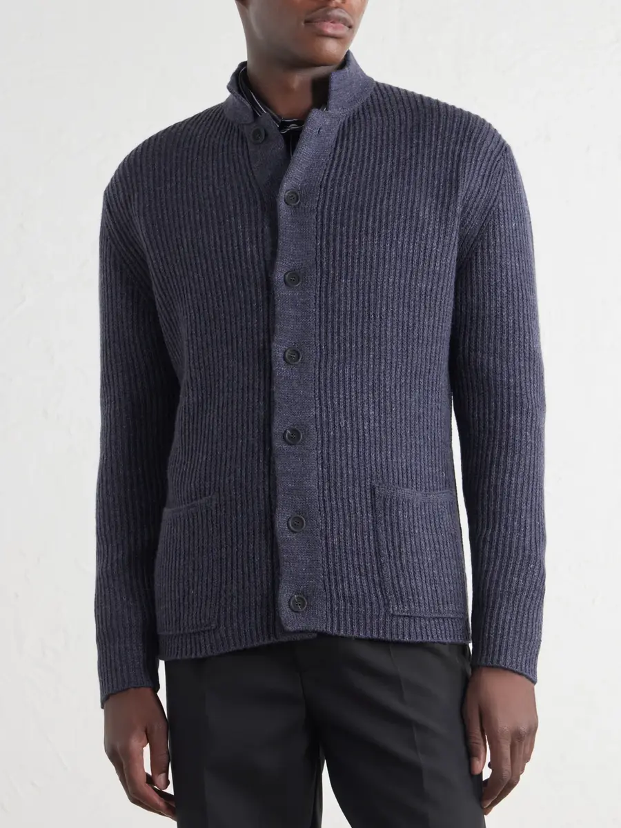 Inis Meáin Boatbuilder Wool and Linen-Blend Cardigan - Men | Thumbnail 3