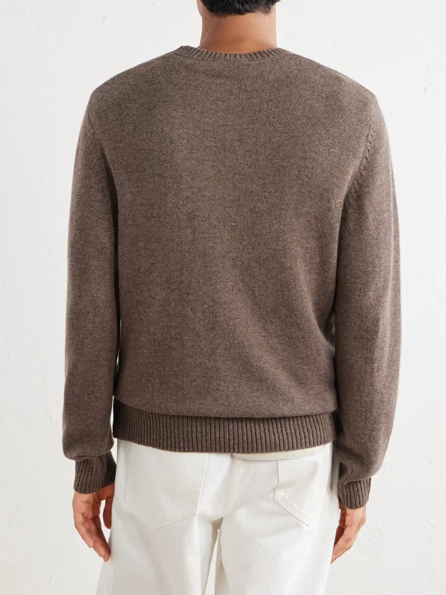 OFFICINE GÉNÉRALE Mycrew Merino Wool and Cashmere-Blend Sweater - Men | Thumbnail 4 OFFICINE GÉNÉRALE Mycrew Merino Wool and Cashmere-Blend Sweater - Men | Thumbnail 4