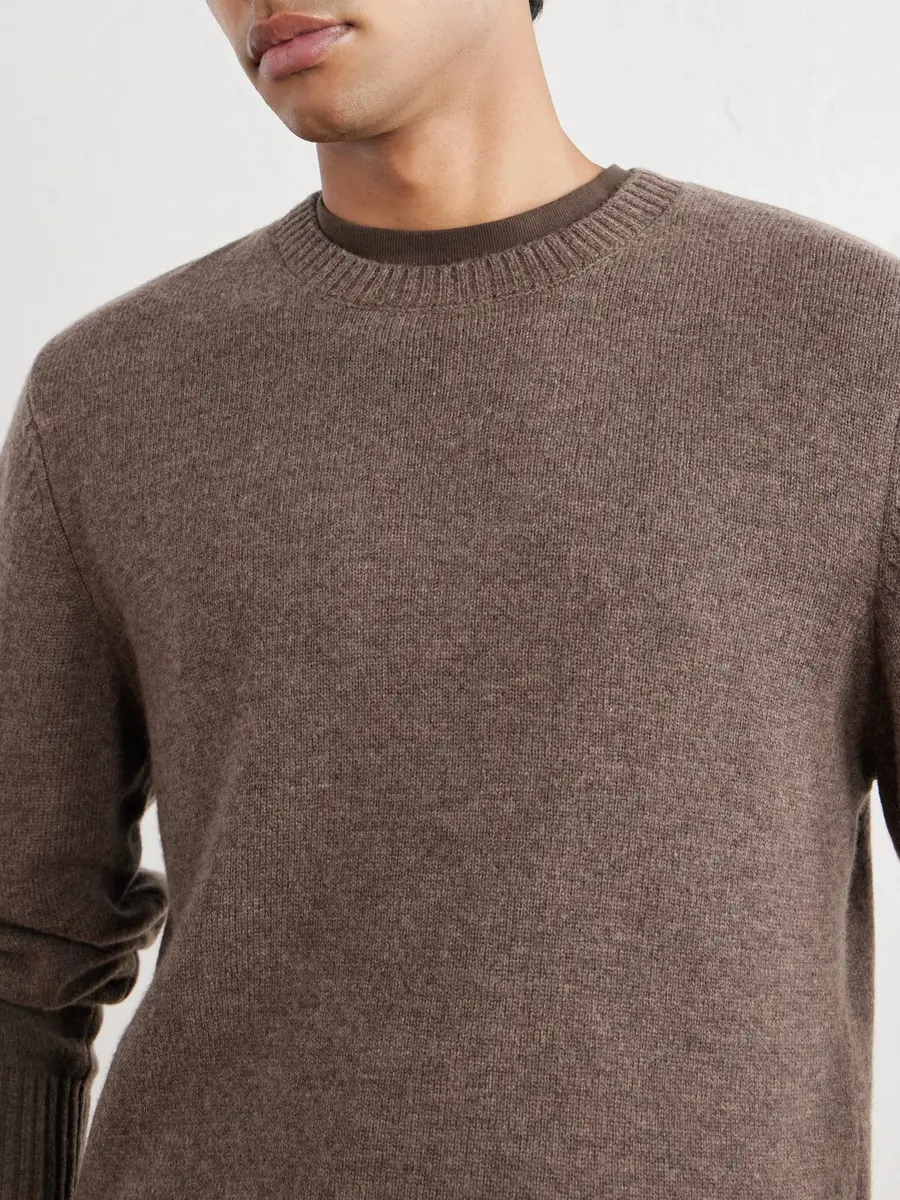 OFFICINE GÉNÉRALE Mycrew Merino Wool and Cashmere-Blend Sweater - Men | Thumbnail 5 OFFICINE GÉNÉRALE Mycrew Merino Wool and Cashmere-Blend Sweater - Men | Thumbnail 5