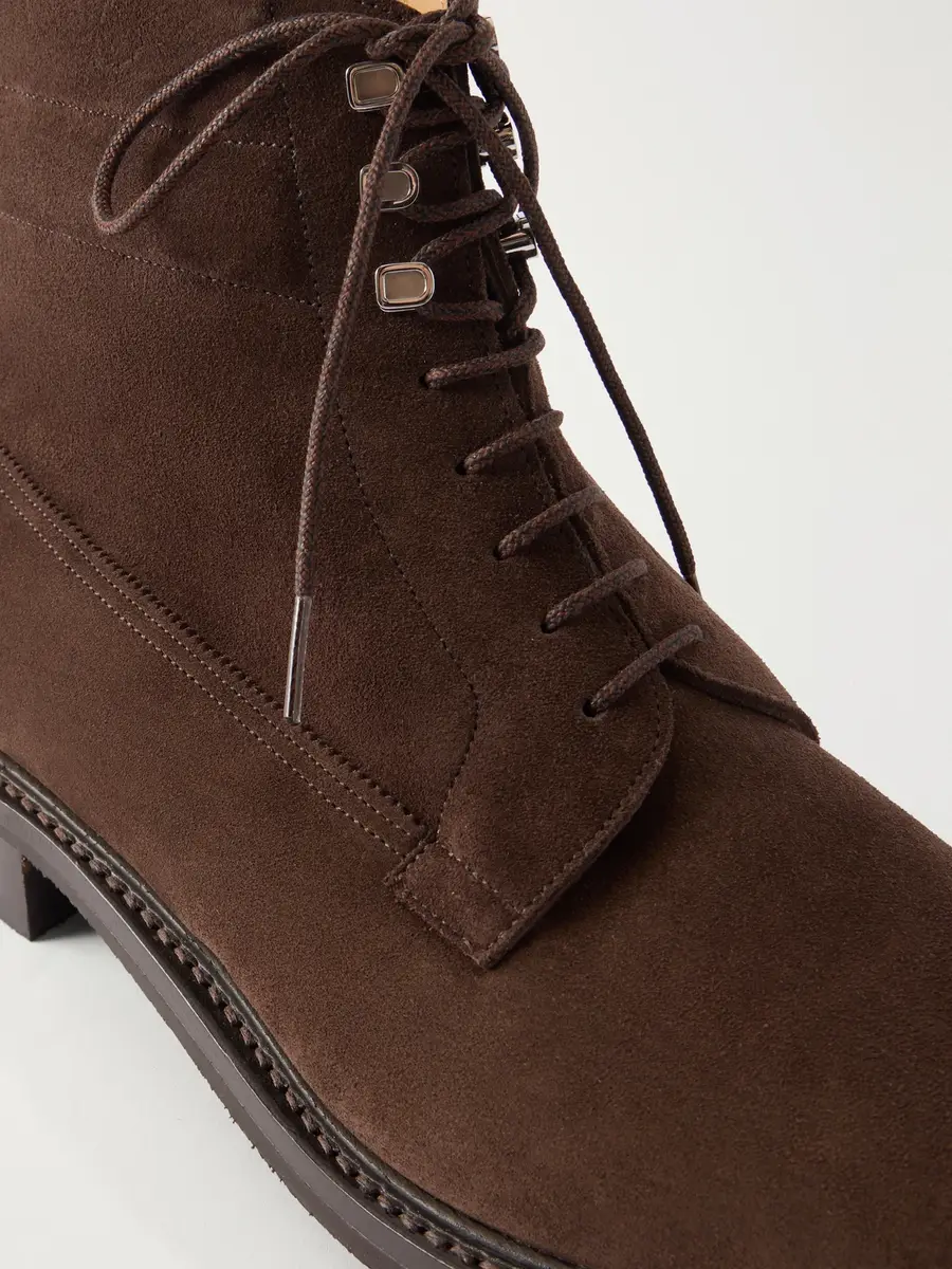 John Lobb Alder Suede Lace-Up Boots - Men | Thumbnail 5