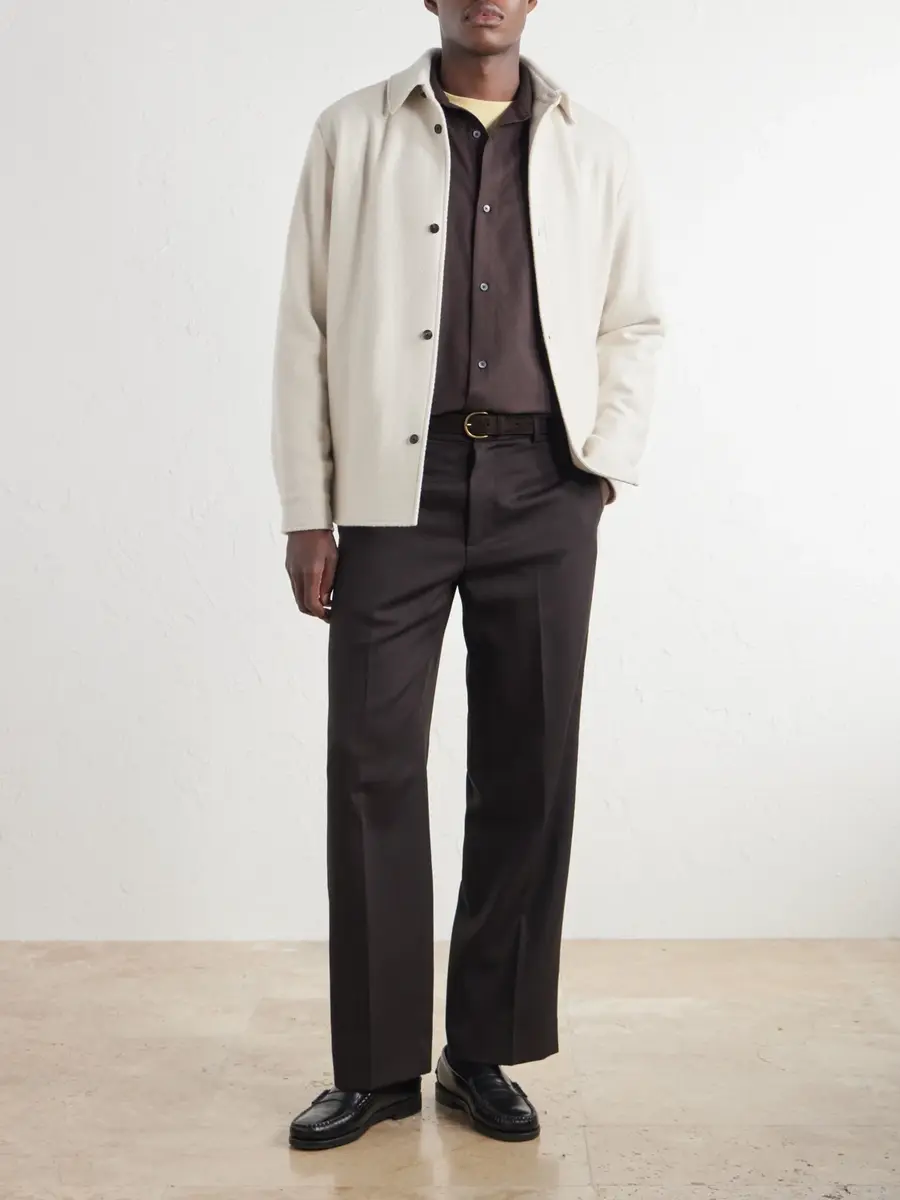 MR P. Wool, Silk and Cashmere-Blend Shirt - Men | Thumbnail 2 MR P. Wool, Silk and Cashmere-Blend Shirt - Men | Thumbnail 2