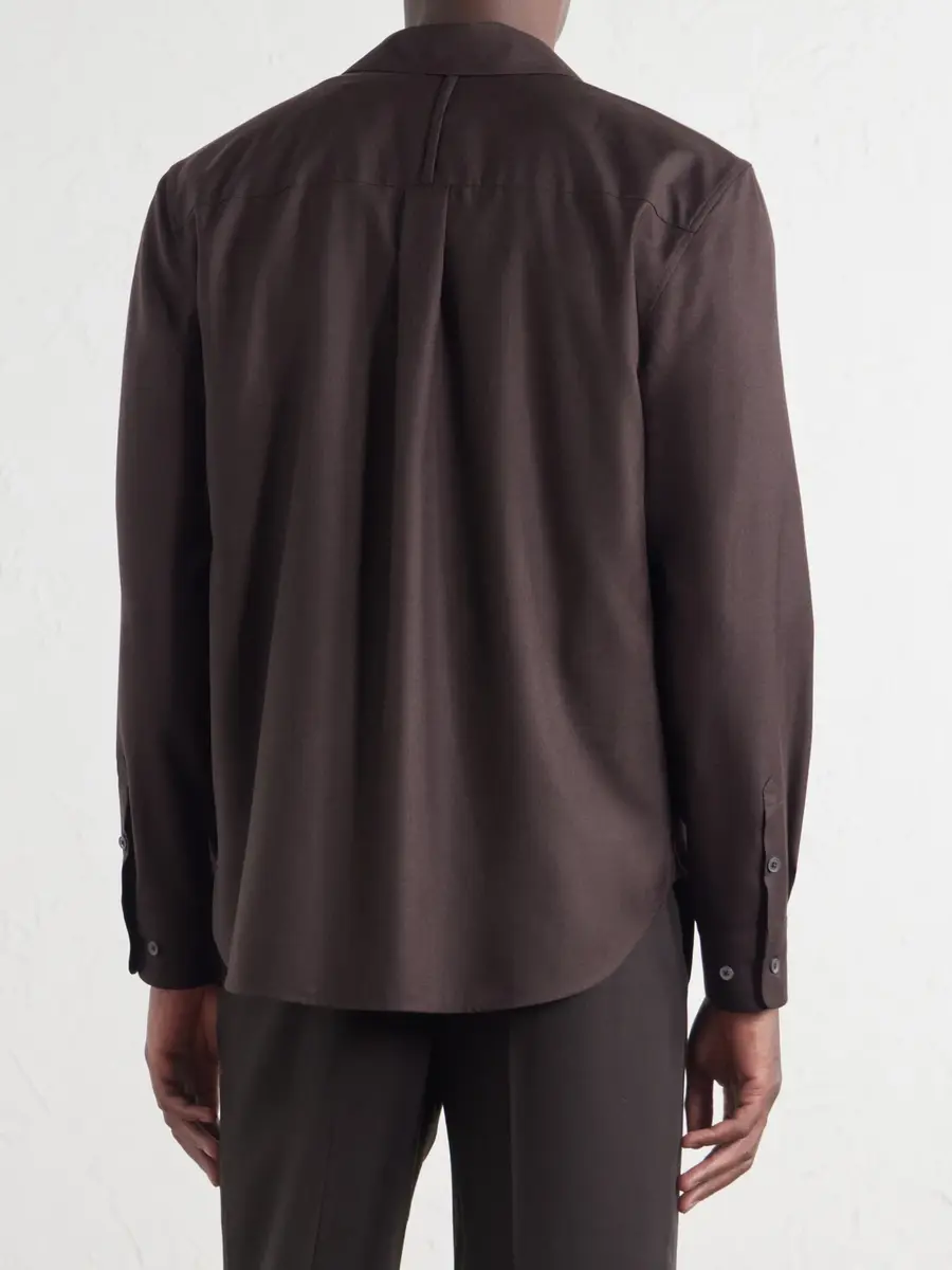 MR P. Wool, Silk and Cashmere-Blend Shirt - Men | Thumbnail 4 MR P. Wool, Silk and Cashmere-Blend Shirt - Men | Thumbnail 4