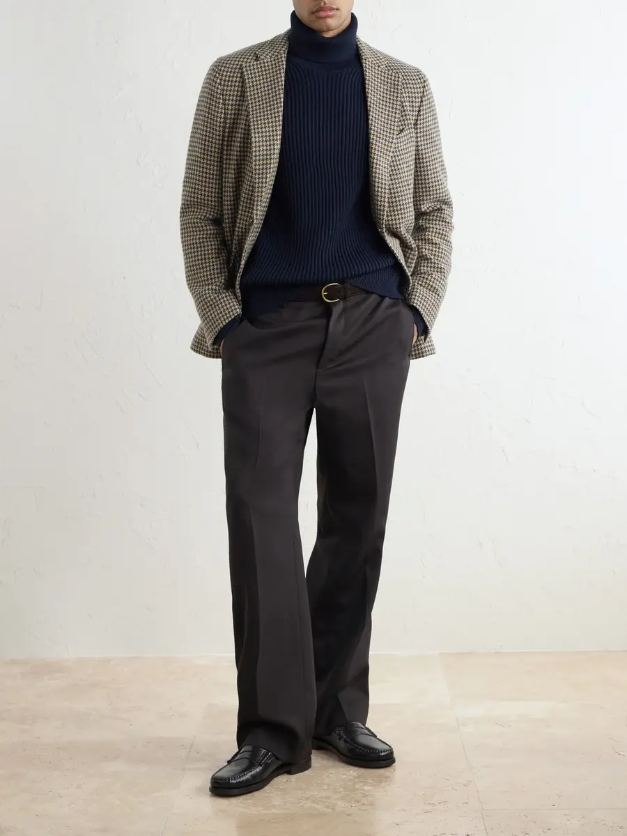 Slowear Incotex Houndstooth Virgin Wool Blazer - Men | Thumbnail 2