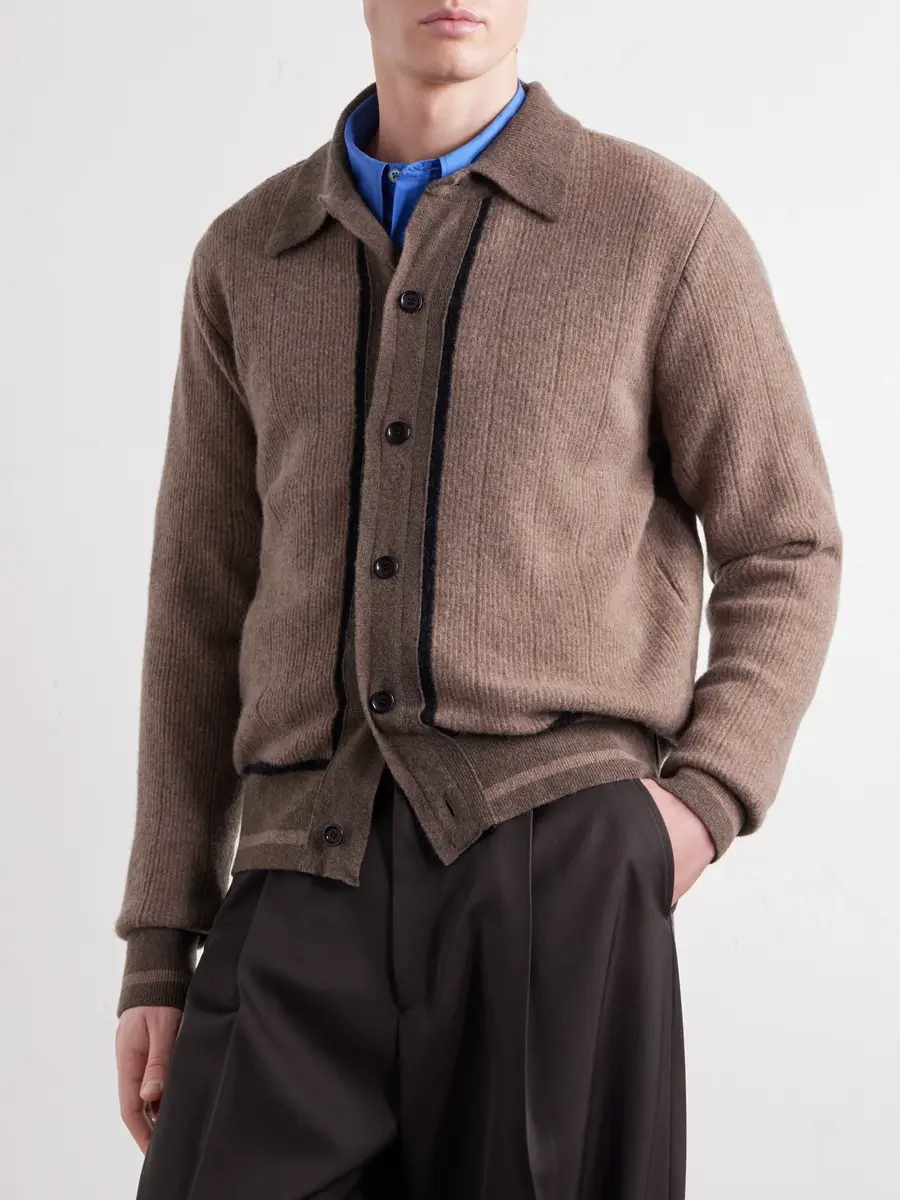 Oliver Spencer Britten Ribbed Merino Wool Cardigan - Men | Thumbnail 3 Oliver Spencer Britten Ribbed Merino Wool Cardigan - Men | Thumbnail 3