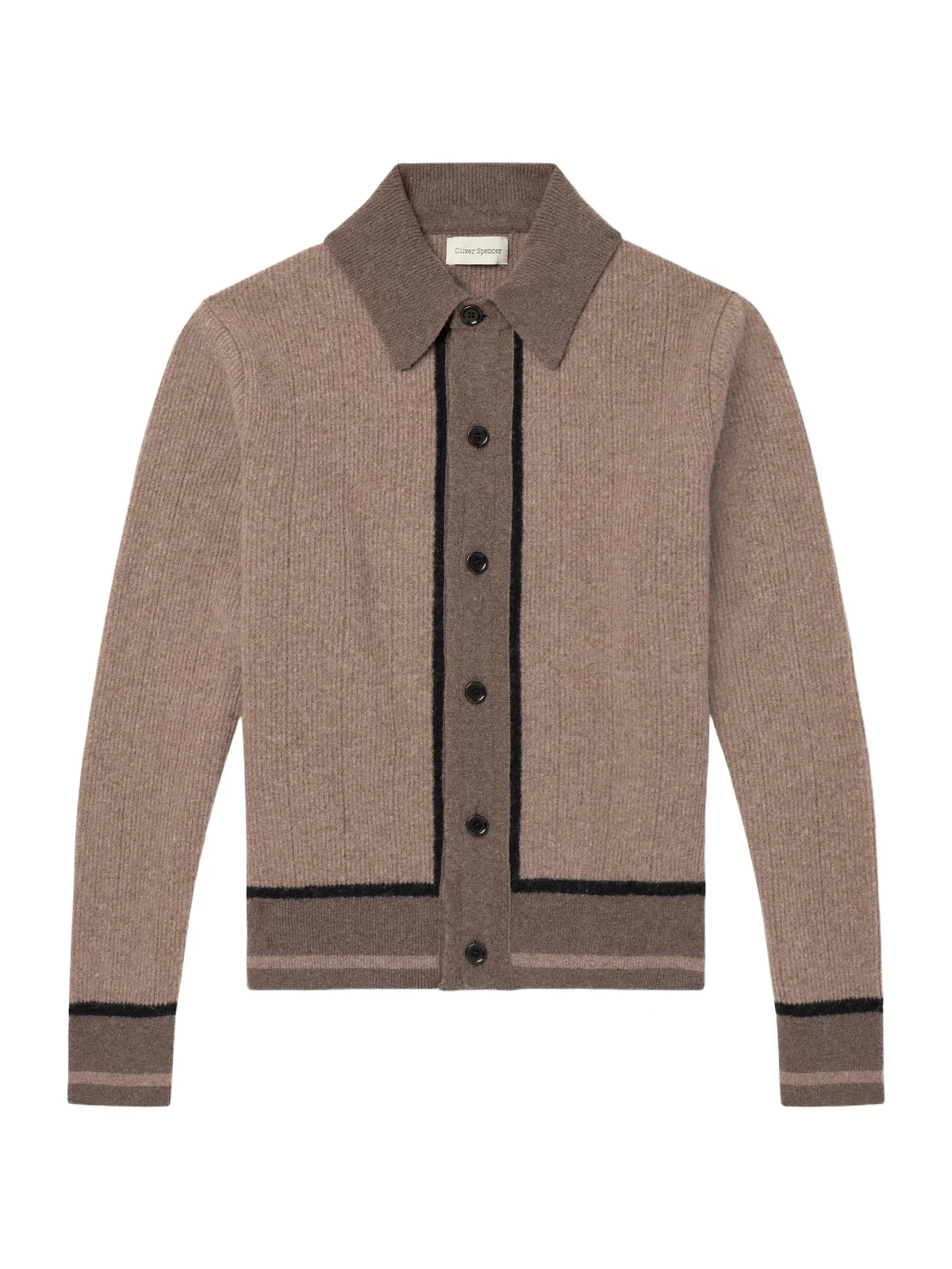 Oliver Spencer Britten Ribbed Merino Wool Cardigan - Men