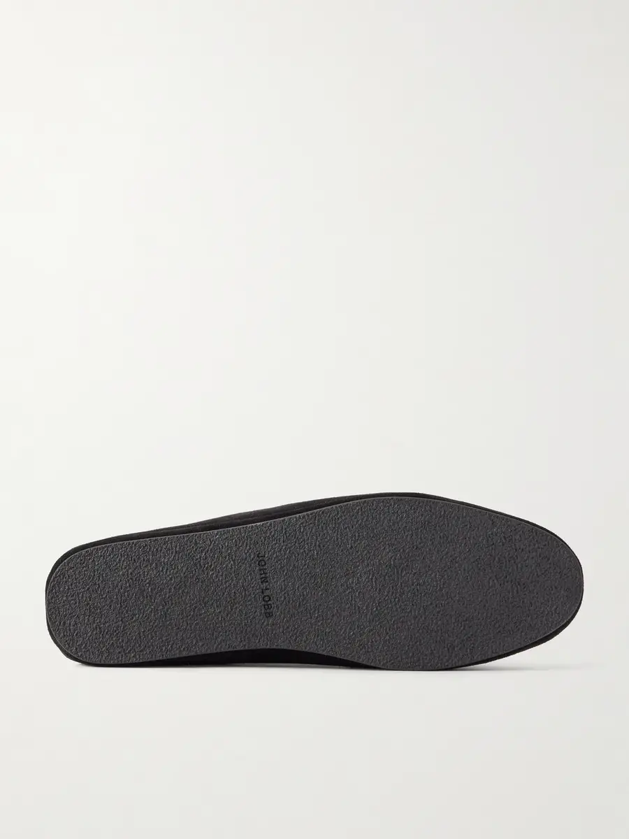 John Lobb Kingston II Collapsible-Heel Suede Loafers - Men | Thumbnail 3