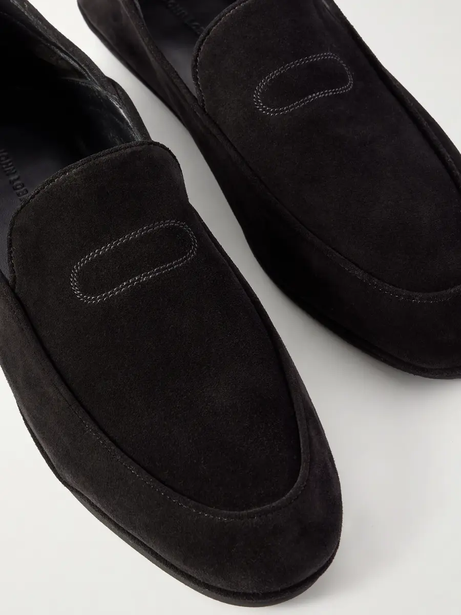 John Lobb Kingston II Collapsible-Heel Suede Loafers - Men | Thumbnail 5
