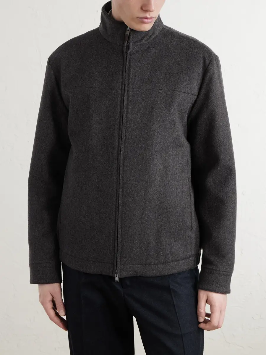 Canali Wool Blouson Jacket - Men | Thumbnail 3 Canali Wool Blouson Jacket - Men | Thumbnail 3