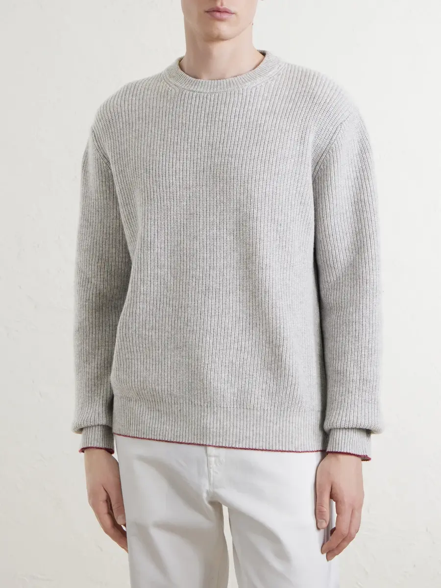 Canali Wool and Cashmere-Blend Sweater - Men | Thumbnail 3 Canali Wool and Cashmere-Blend Sweater - Men | Thumbnail 3