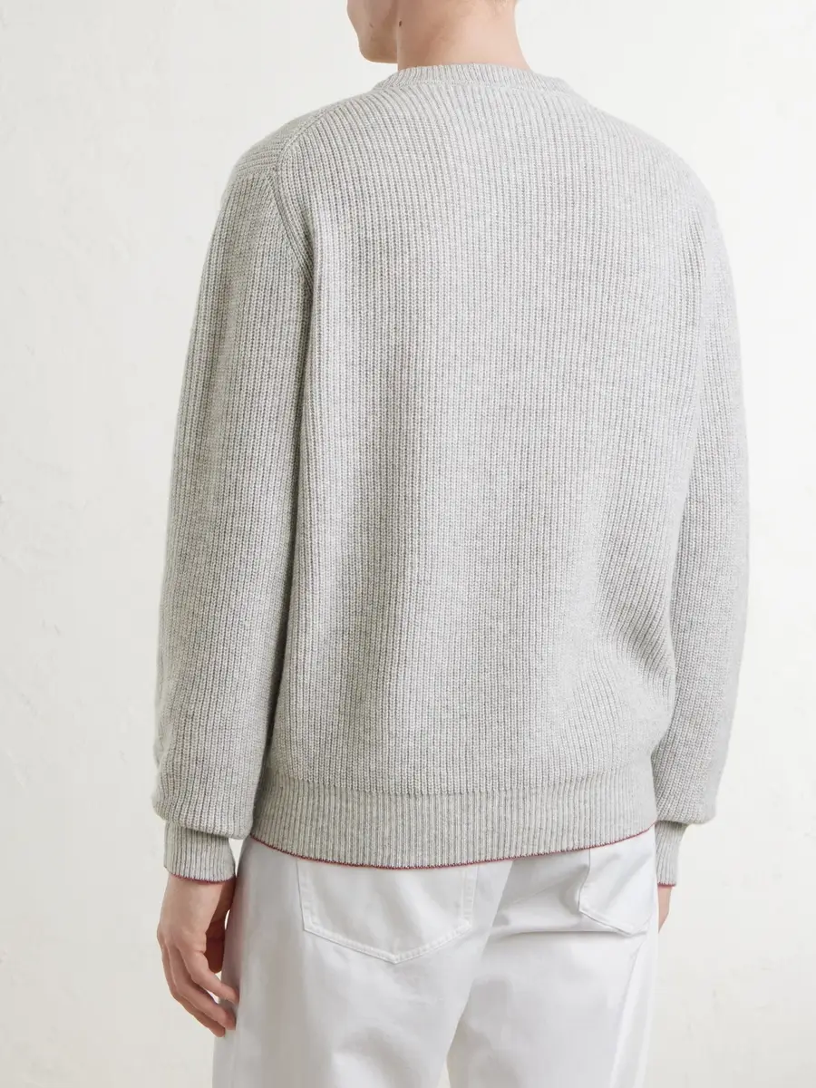 Canali Wool and Cashmere-Blend Sweater - Men | Thumbnail 4 Canali Wool and Cashmere-Blend Sweater - Men | Thumbnail 4