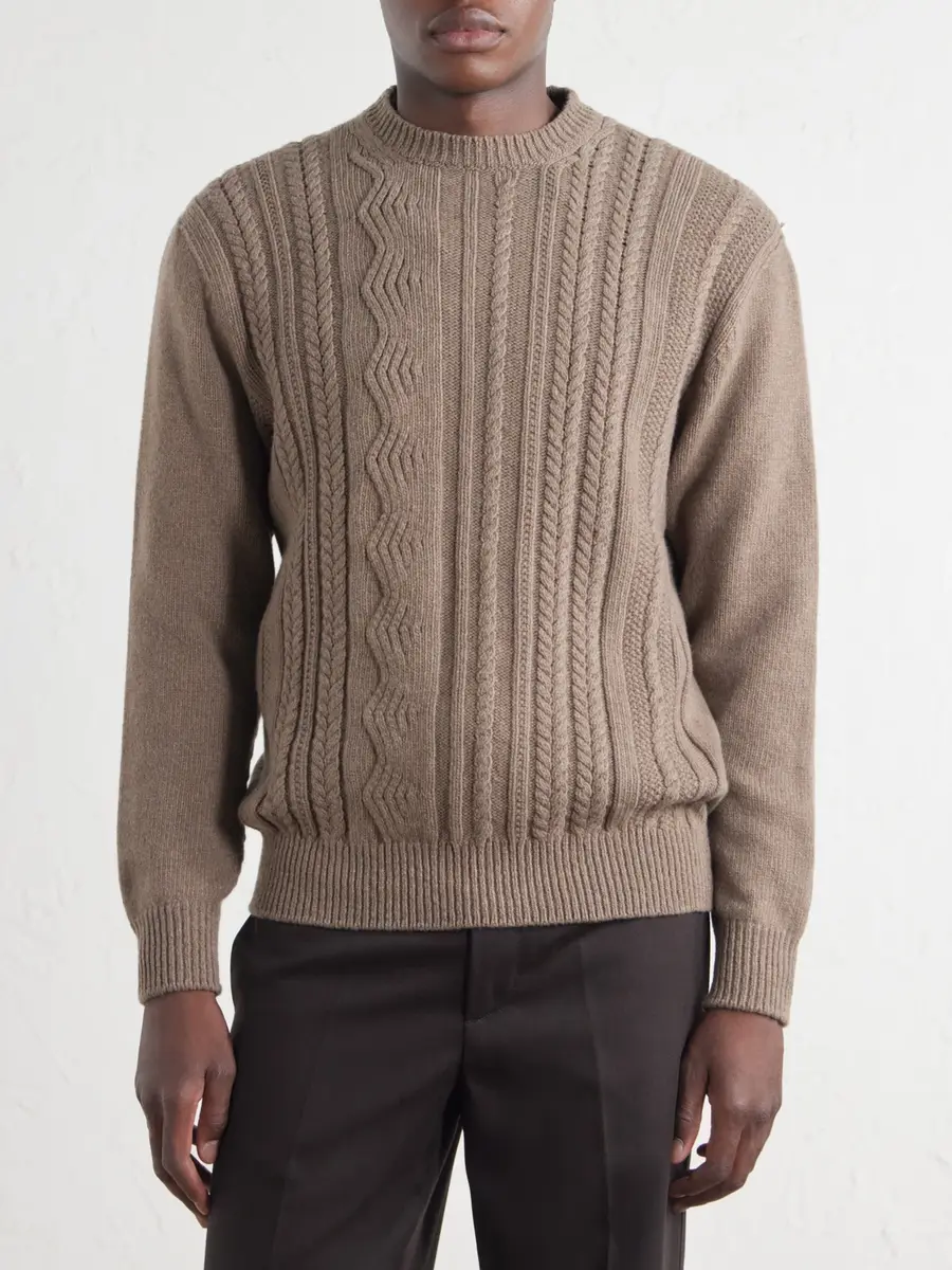 Inis Meáin Ridges Aran Textured-Wool Sweater - Men | Thumbnail 3 Inis Meáin Ridges Aran Textured-Wool Sweater - Men | Thumbnail 3