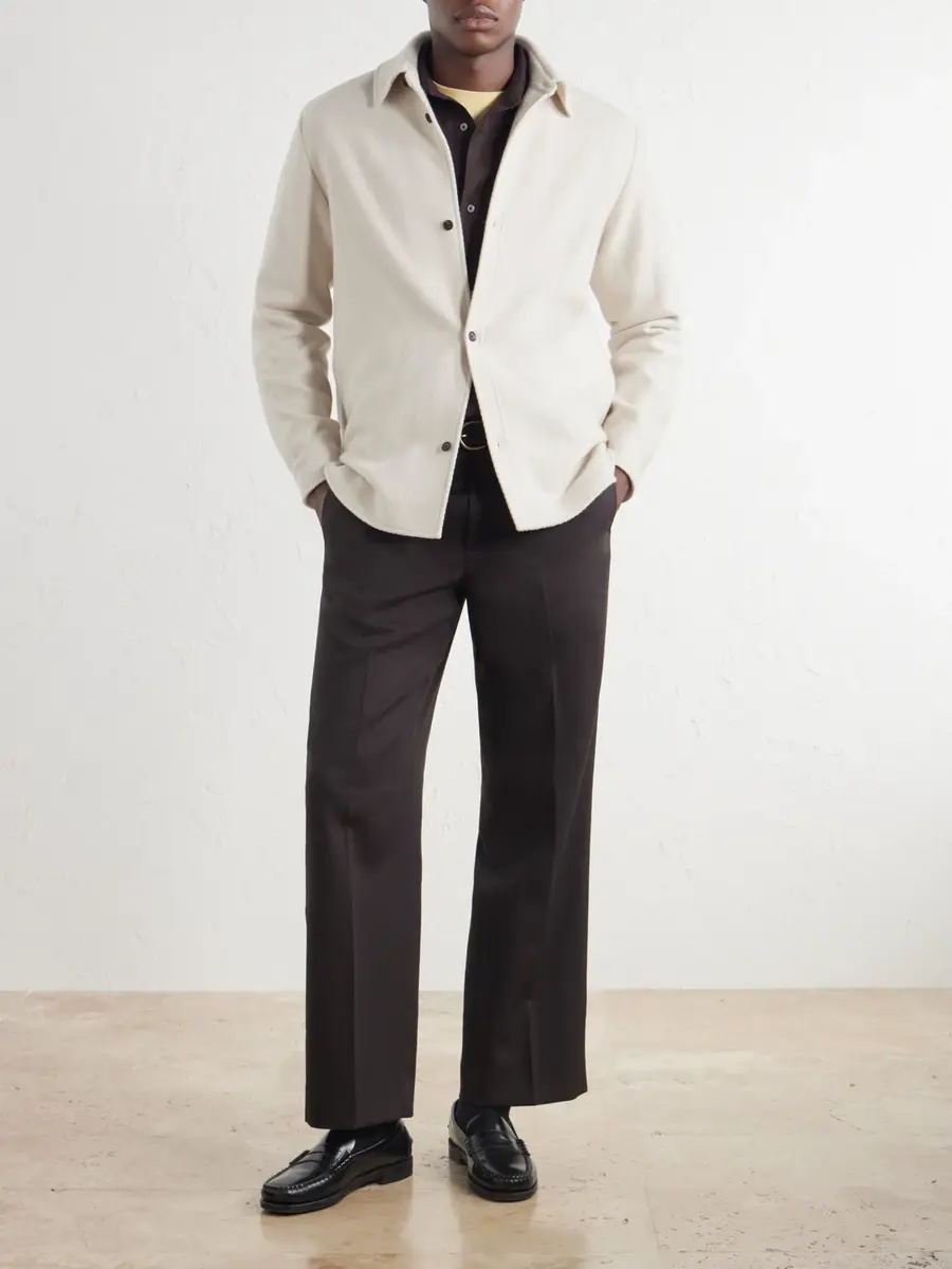 MR P. Herringbone Cashmere Overshirt - Men | Thumbnail 2 MR P. Herringbone Cashmere Overshirt - Men | Thumbnail 2