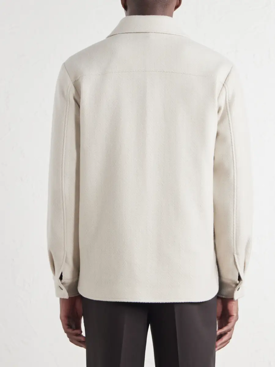 MR P. Herringbone Cashmere Overshirt - Men | Thumbnail 4 MR P. Herringbone Cashmere Overshirt - Men | Thumbnail 4