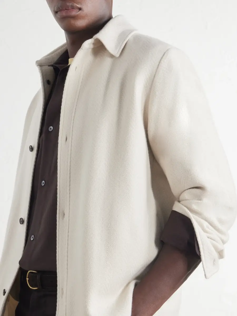 MR P. Herringbone Cashmere Overshirt - Men | Thumbnail 5 MR P. Herringbone Cashmere Overshirt - Men | Thumbnail 5
