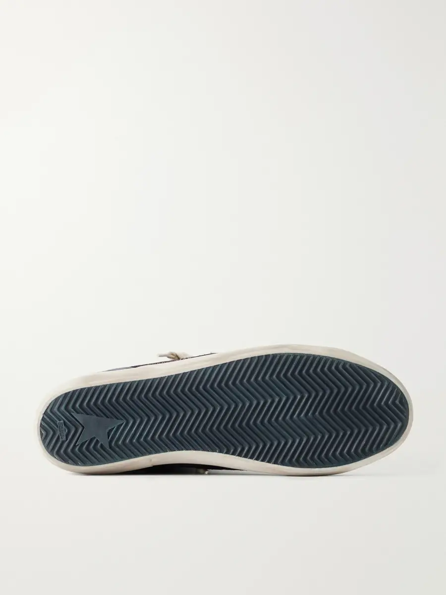 Golden Goose Super-Star Distressed Leather-Trimmed Suede Sneakers - Men | Thumbnail 3 Golden Goose Super-Star Distressed Leather-Trimmed Suede Sneakers - Men | Thumbnail 3