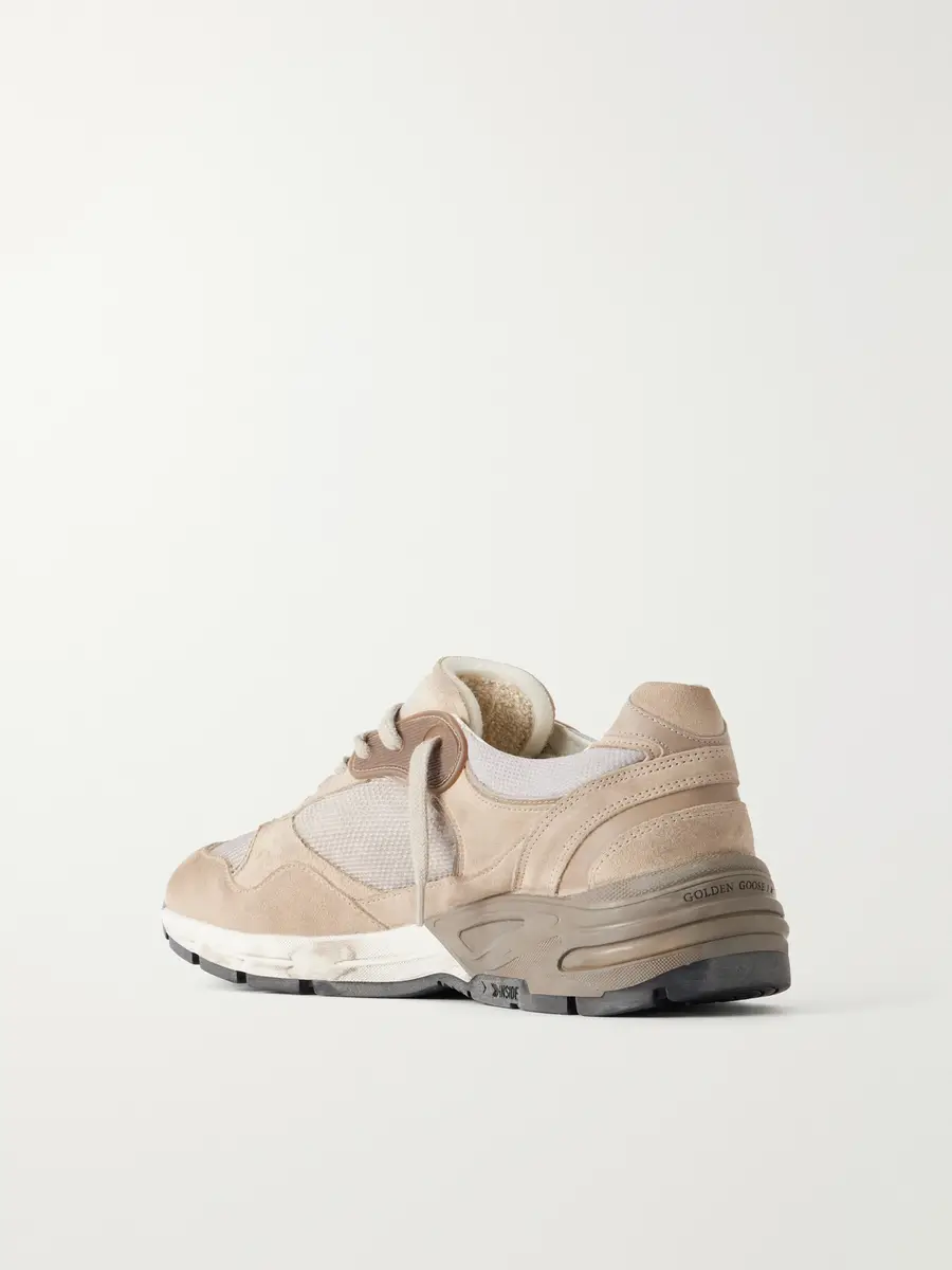 Golden Goose Running Dad Suede-Trimmed Mesh Sneakers - Men | Thumbnail 4 Golden Goose Running Dad Suede-Trimmed Mesh Sneakers - Men | Thumbnail 4