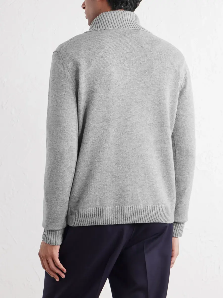 Slowear Zanone Slim-Fit Cashmere Half Zip-Up Sweater - Men | Thumbnail 4 Slowear Zanone Slim-Fit Cashmere Half Zip-Up Sweater - Men | Thumbnail 4