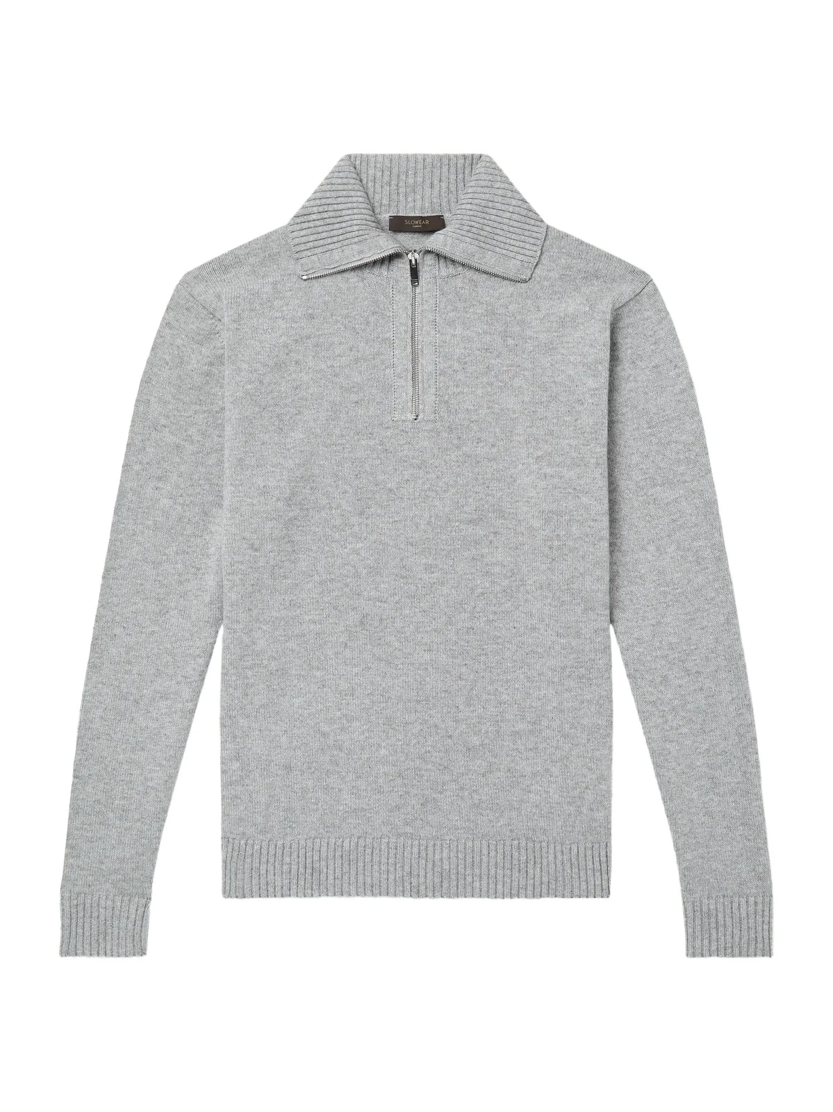 Slowear Zanone Slim-Fit Cashmere Half Zip-Up Sweater - Men