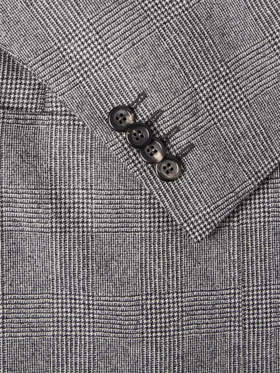 Canali Prince of Wales Checked Wool Blazer - Men | Thumbnail 6 Canali Prince of Wales Checked Wool Blazer - Men | Thumbnail 6