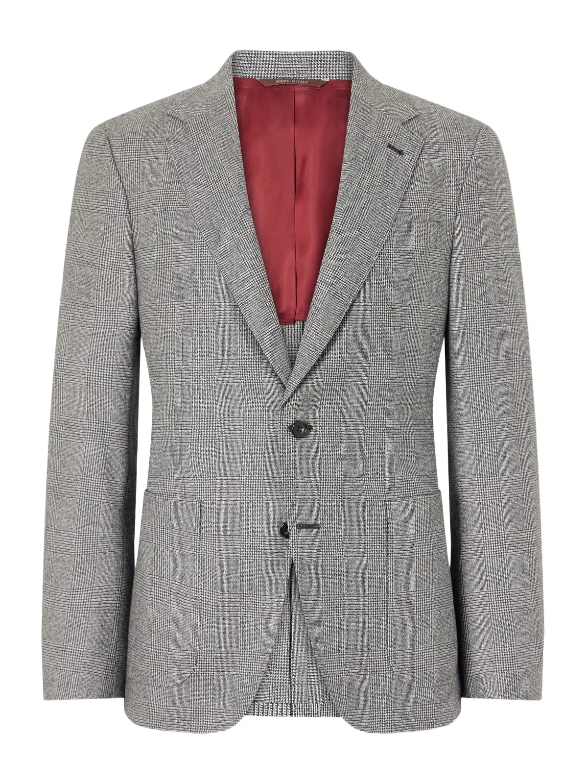 Canali Prince of Wales Checked Wool Blazer - Men