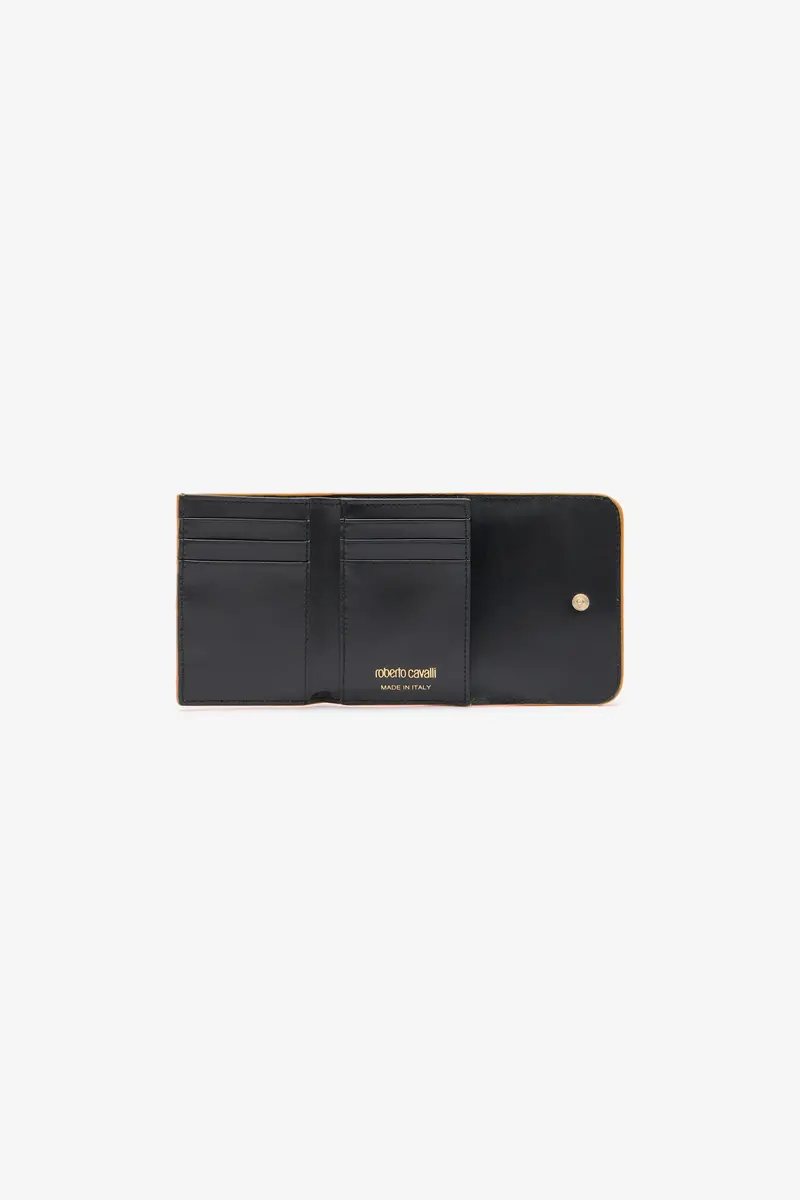 Roberto Cavalli Ostrich-Effect Flap Card Holder | Thumbnail 4 Roberto Cavalli Ostrich-Effect Flap Card Holder | Thumbnail 4