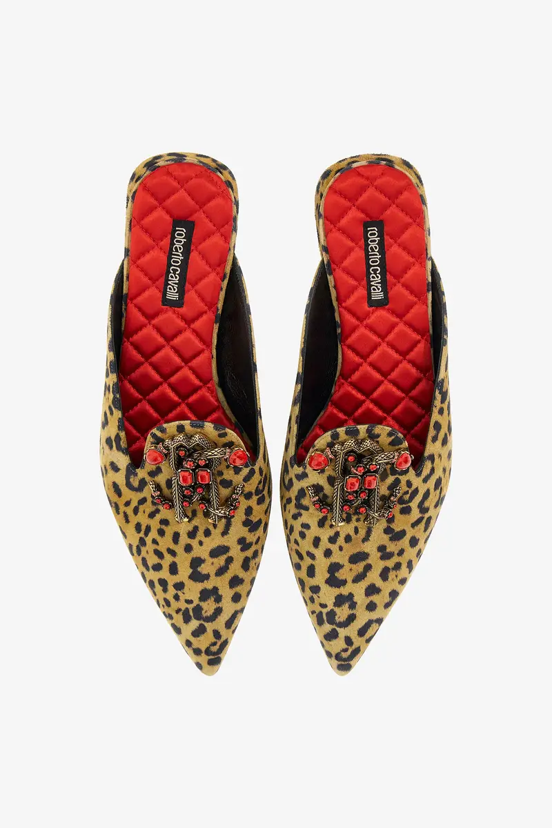 Roberto Cavalli Mules with logo and stones | Thumbnail 5 Roberto Cavalli Mules with logo and stones | Thumbnail 5