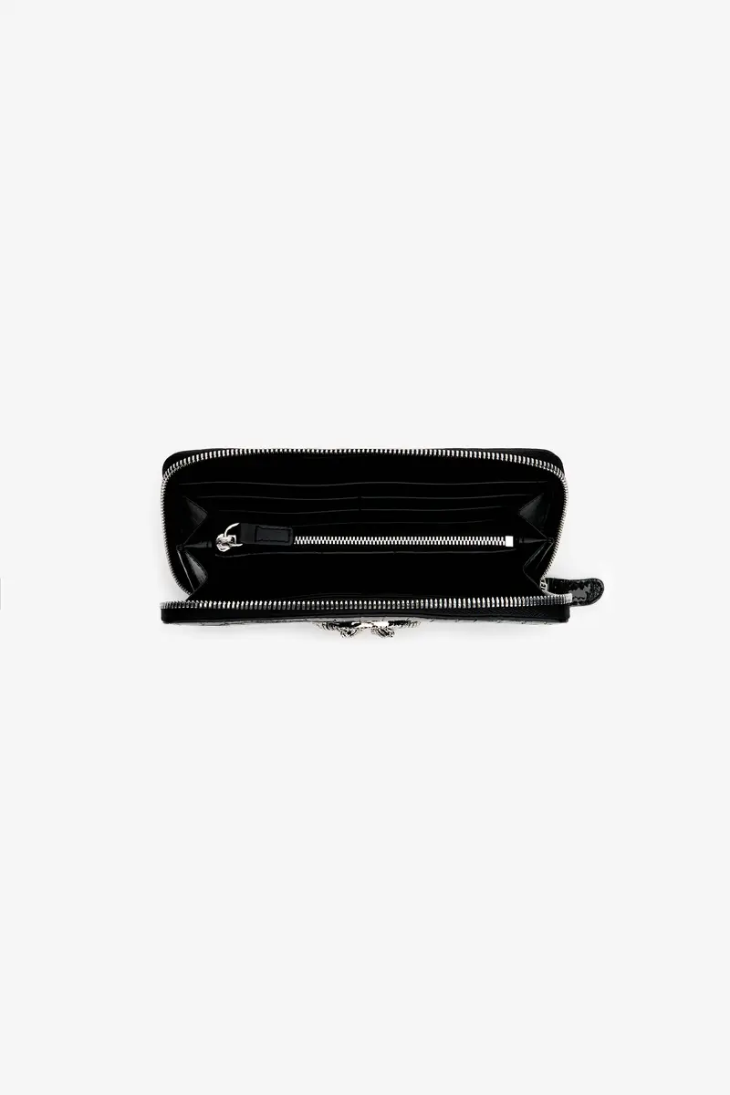Roberto Cavalli Roar Leather Wallet With Zip | Thumbnail 3 Roberto Cavalli Roar Leather Wallet With Zip | Thumbnail 3