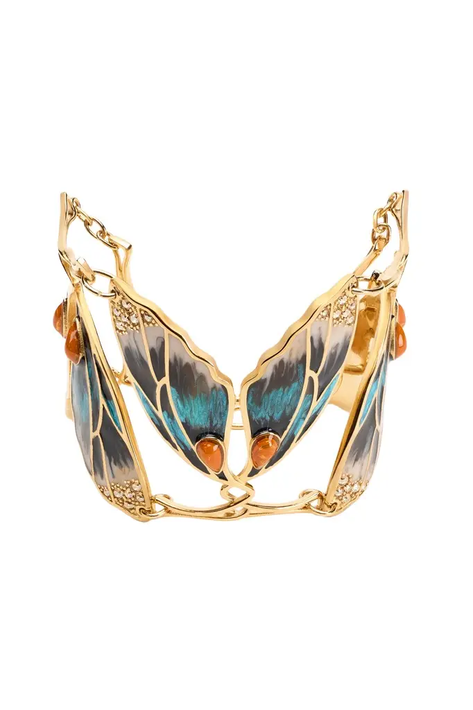 Roberto Cavalli Gold Butterfly Bracelet