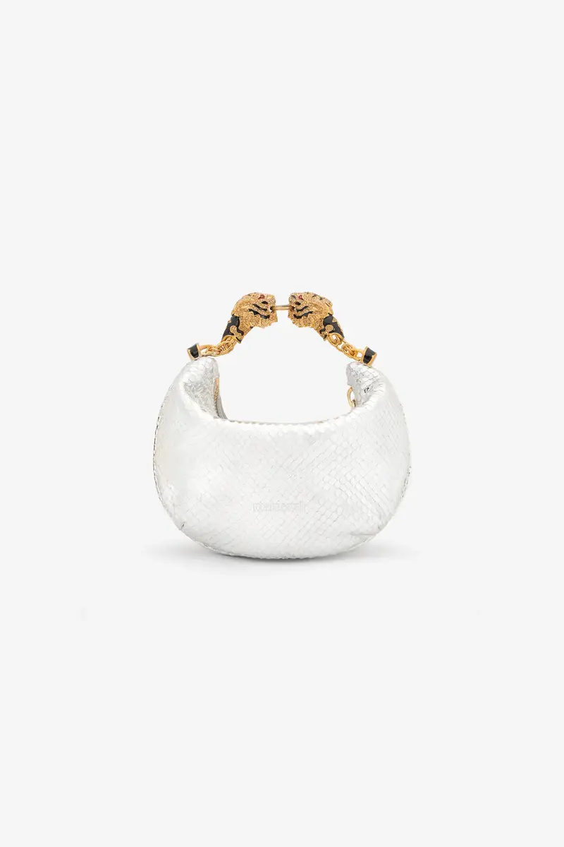 Roberto Cavalli Mini Hobo Roar Bag With Snake Print | Thumbnail 3 Roberto Cavalli Mini Hobo Roar Bag With Snake Print | Thumbnail 3