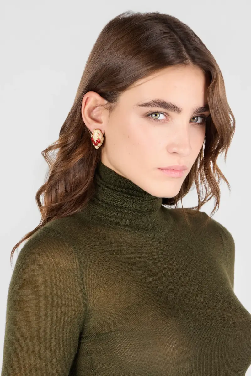 Roberto Cavalli Snake Clip-On Earrings | Thumbnail 2