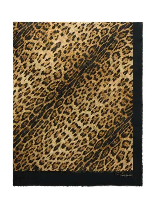 Jaguar Print Modal Cashmere Scarf