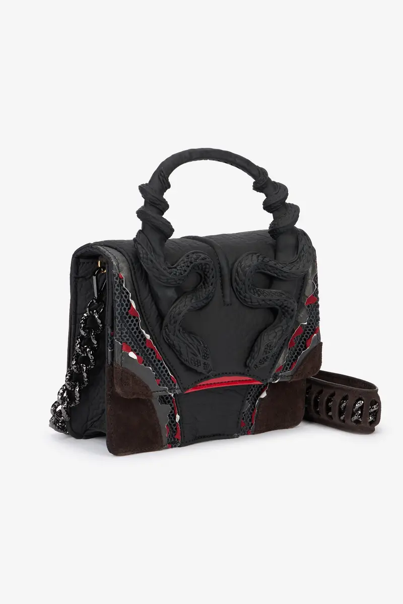 Roberto Cavalli Red And Black Bag With Snakes | Thumbnail 6 Roberto Cavalli Red And Black Bag With Snakes | Thumbnail 6