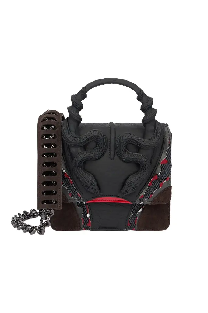 Red And Black Bag With Snakes Red And Black Bag With Snakes