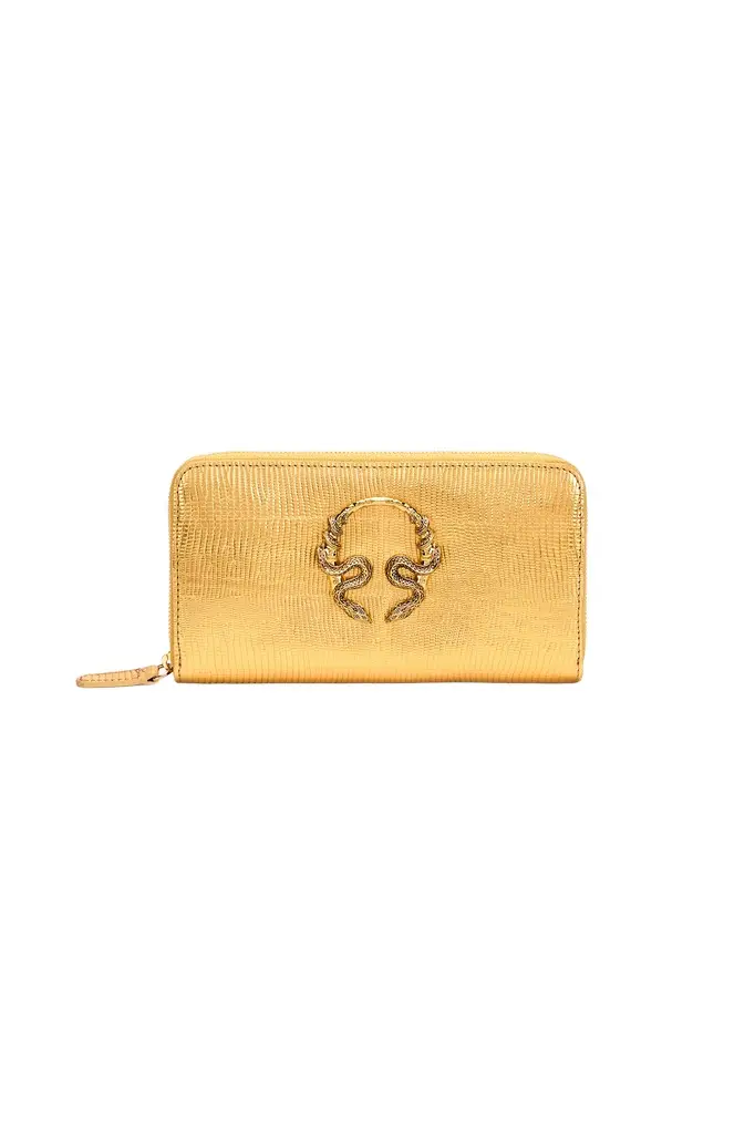 Roberto Cavalli Serpentine Zip-Around Wallet