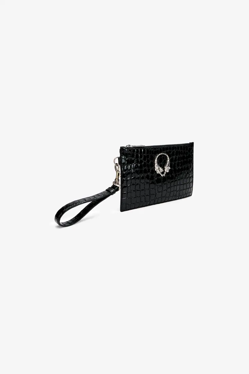 Roberto Cavalli Roar Leather Pouch | Thumbnail 3 Roberto Cavalli Roar Leather Pouch | Thumbnail 3