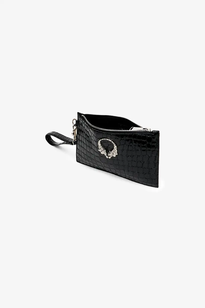 Roberto Cavalli Roar Leather Pouch | Thumbnail 4 Roberto Cavalli Roar Leather Pouch | Thumbnail 4