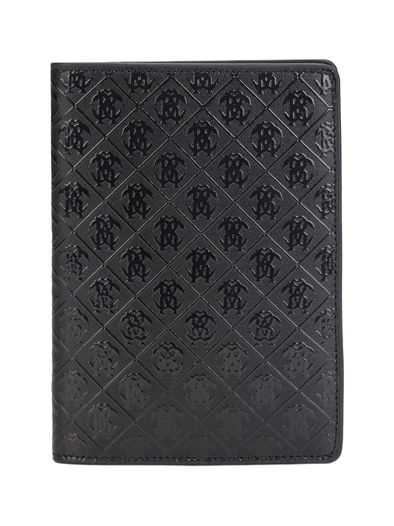 Roberto Cavalli Wallet With All-Over Mirror Snake Monogram