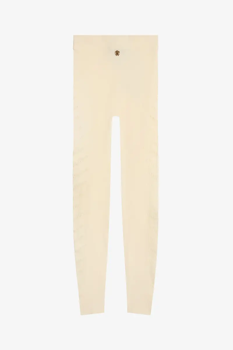 Roberto Cavalli Ivory Cut-Out Leggings | Thumbnail 3 Roberto Cavalli Ivory Cut-Out Leggings | Thumbnail 3