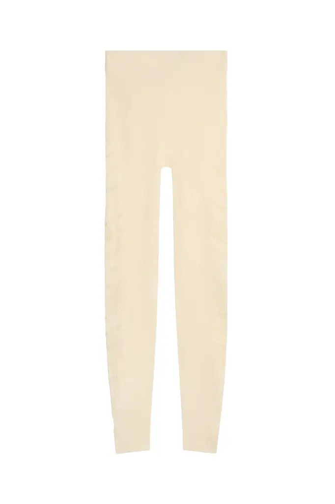 Roberto Cavalli Ivory Cut-Out Leggings