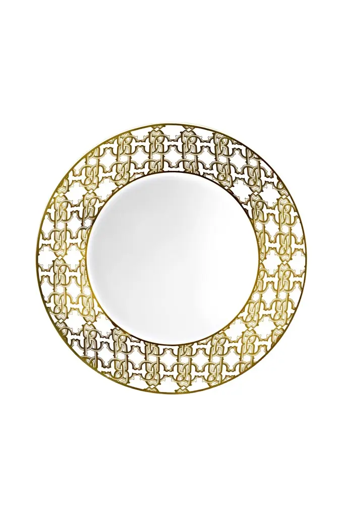 Roberto Cavalli Monogram Gold 2 Soup Plates
