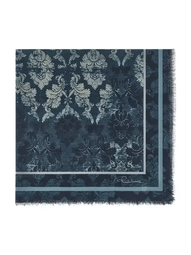 Roberto Cavalli Shawl with Brocade Print