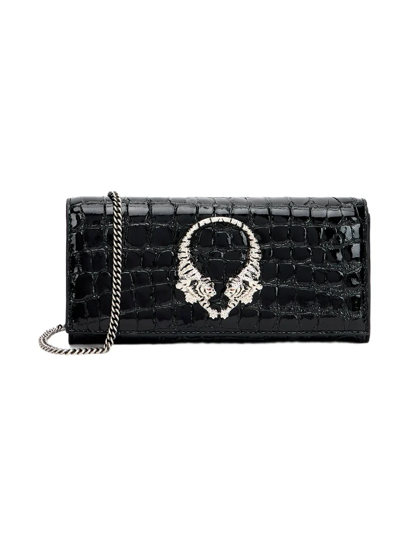 Roar Leather Wallet With Chain