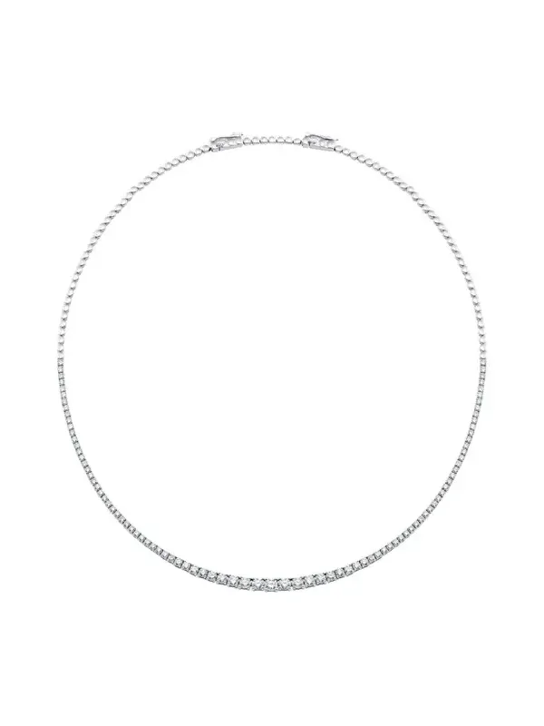 18K White Gold Isadora Graduated Diamond Tennis Necklace 18K White Gold Isadora Graduated Diamond Tennis Necklace