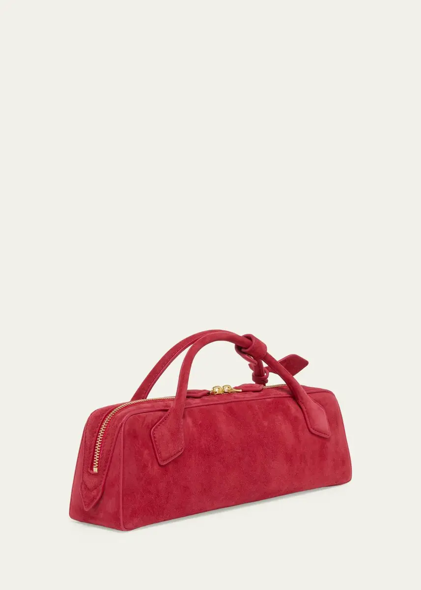 ALAÏA Teckel Top-Handle Bag in Suede and Leather | Thumbnail 3 ALAÏA Teckel Top-Handle Bag in Suede and Leather | Thumbnail 3
