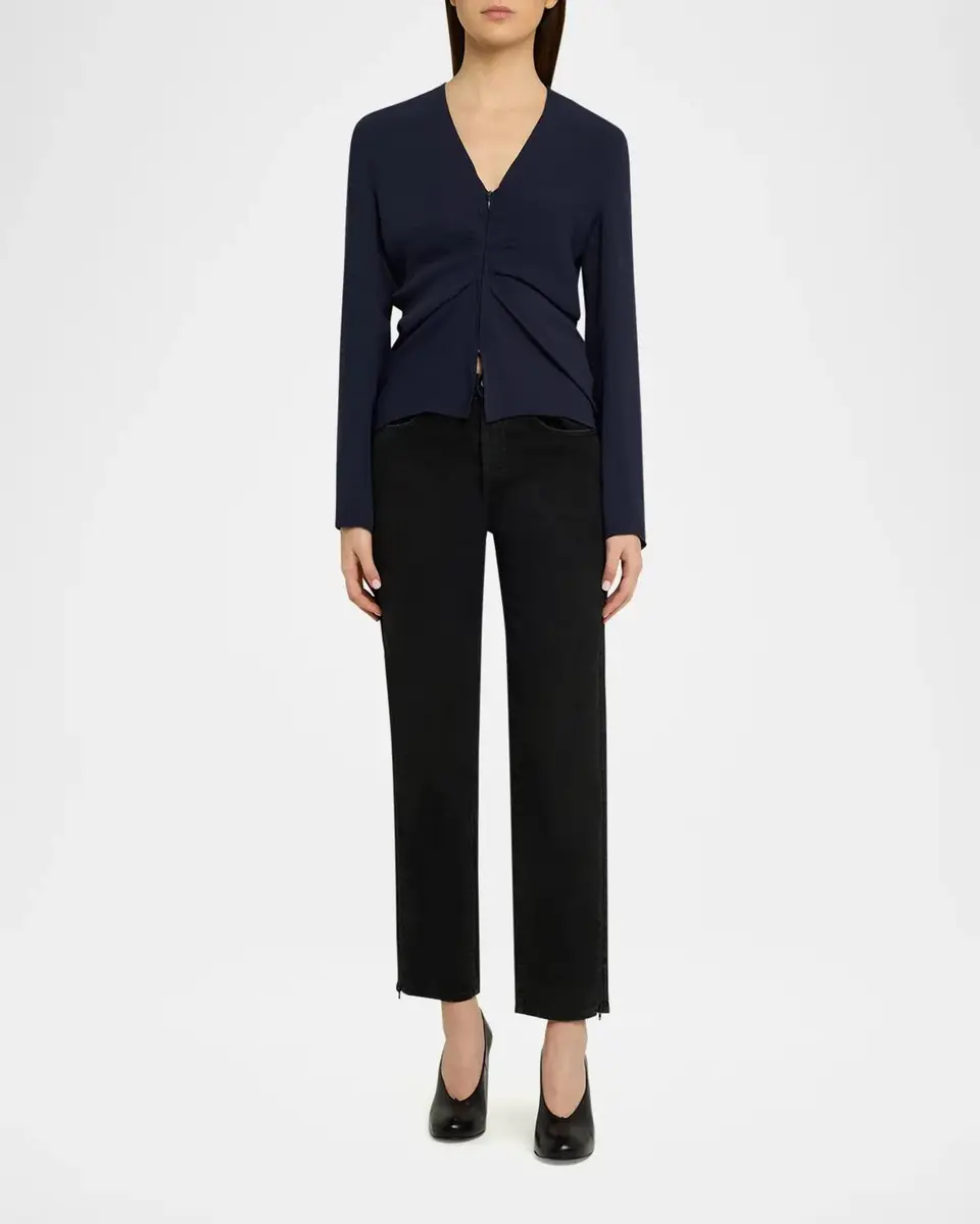 Maison Margiela Zip Straight-Leg Jeans | Thumbnail 2 Maison Margiela Zip Straight-Leg Jeans | Thumbnail 2