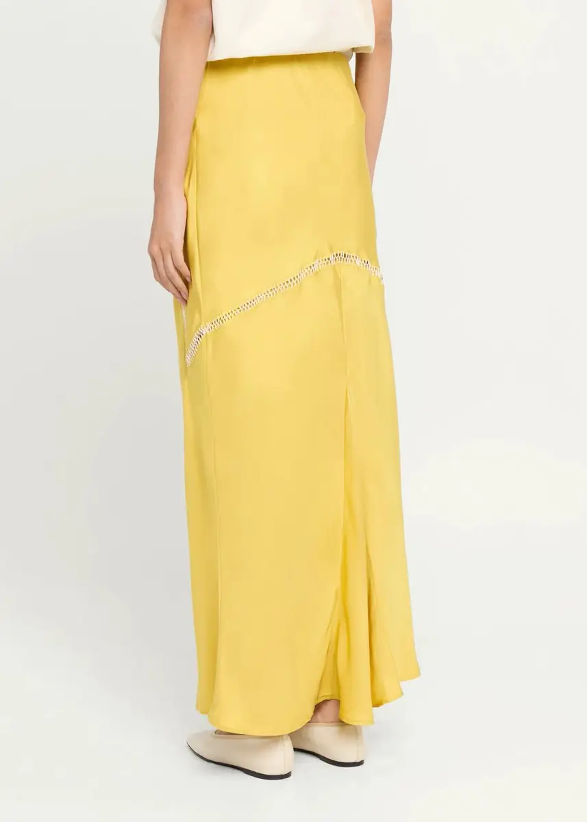 Diotima Orisha Lattice-Inset Silk Maxi Skirt | Thumbnail 3 Diotima Orisha Lattice-Inset Silk Maxi Skirt | Thumbnail 3
