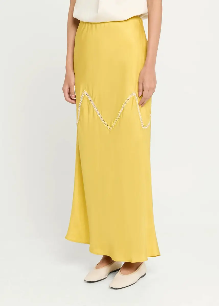 Diotima Orisha Lattice-Inset Silk Maxi Skirt | Thumbnail 4 Diotima Orisha Lattice-Inset Silk Maxi Skirt | Thumbnail 4