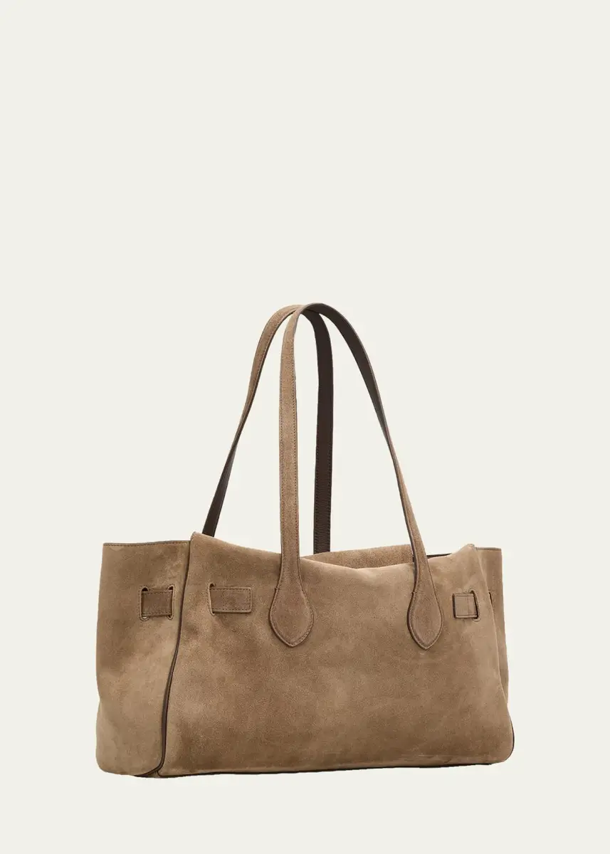 Brunello Cucinelli Explorer Suede Shoulder Bag | Thumbnail 3 Brunello Cucinelli Explorer Suede Shoulder Bag | Thumbnail 3
